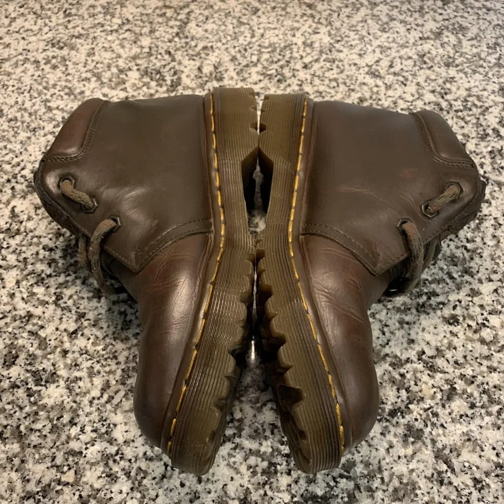 VTG Dr Martens Boots Mens Size 6 Brown 8057 Made In England Leather Chukka Boots
